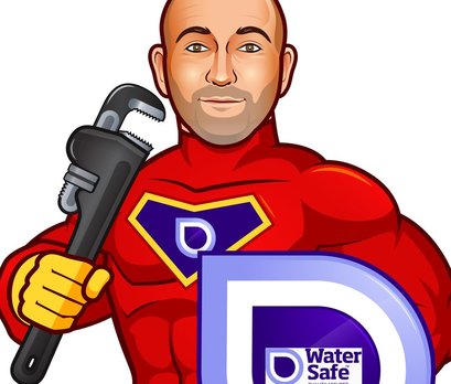 New superhero plumber keeps drinking water healthy