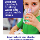 Partners in Wales call for protection for children from lead solder use in drinking water