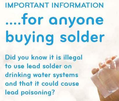 Plumber fined for illegal use of lead solder on water pipes